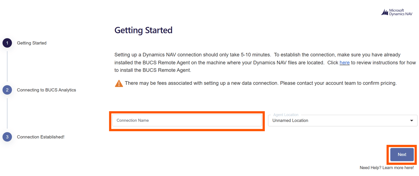Dynamics NAV Data Connection Setup