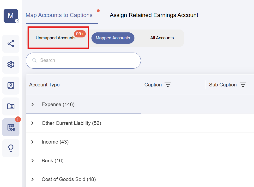 Chart of Accounts Mapping Tool